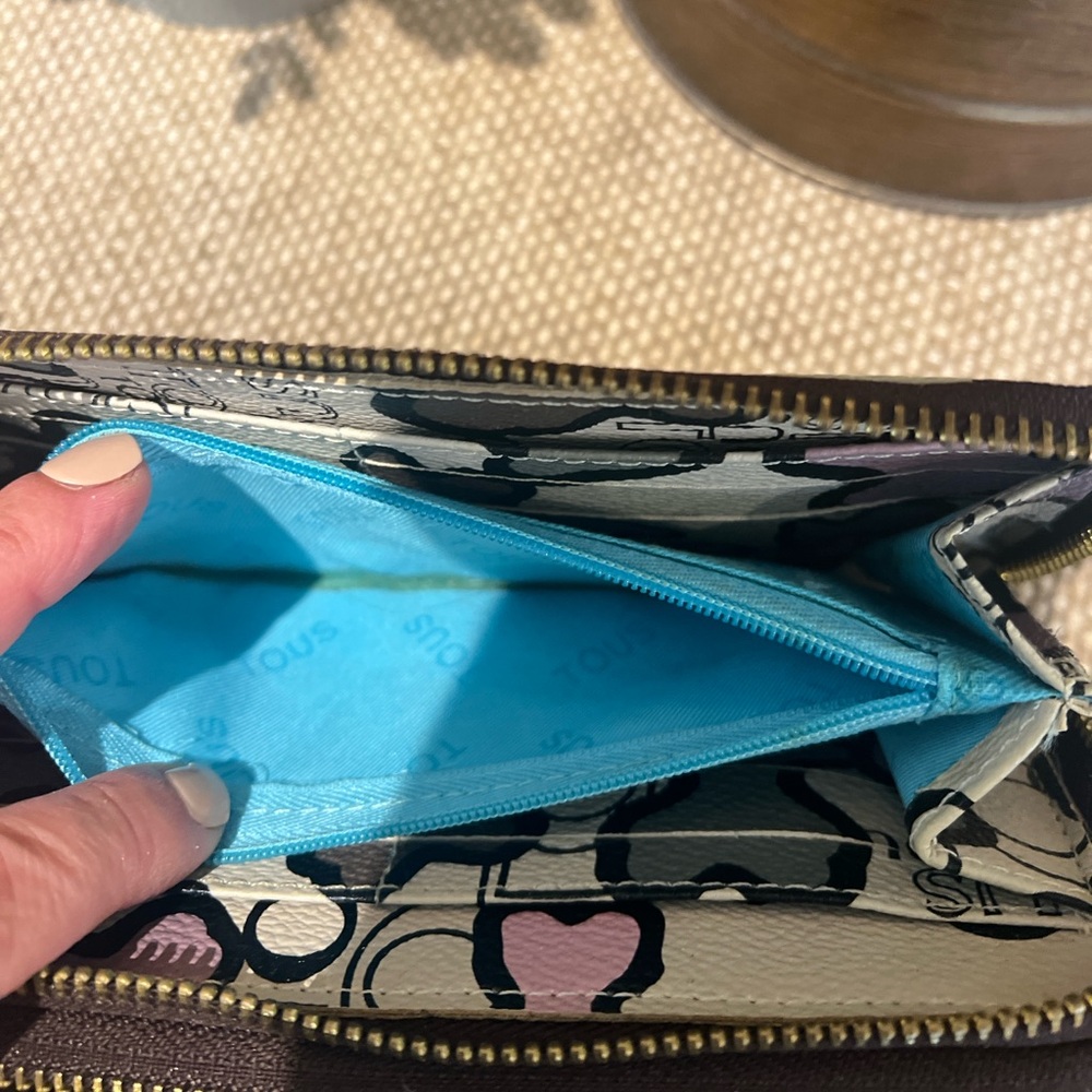 Tous Logo Bear Wallet Double Zip Wallet - Picture 5 of 6